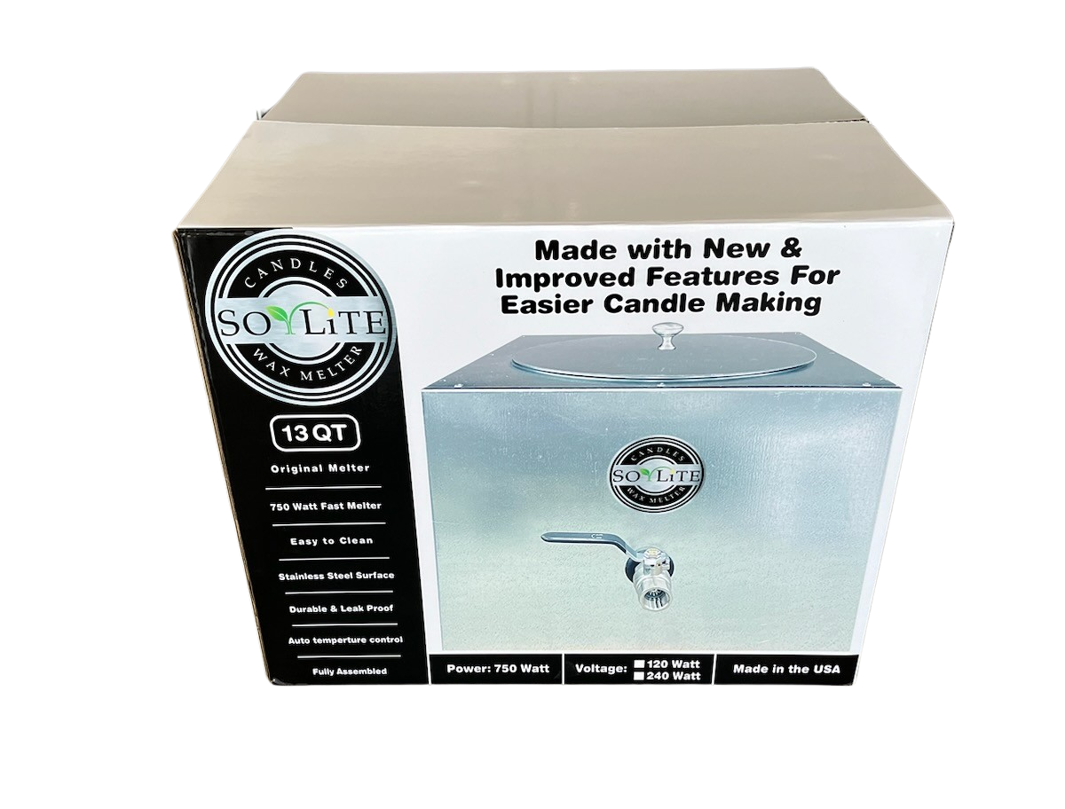 Wax Melter For Candle Making, New Soy Lite IP Auto Melt 13 Qt