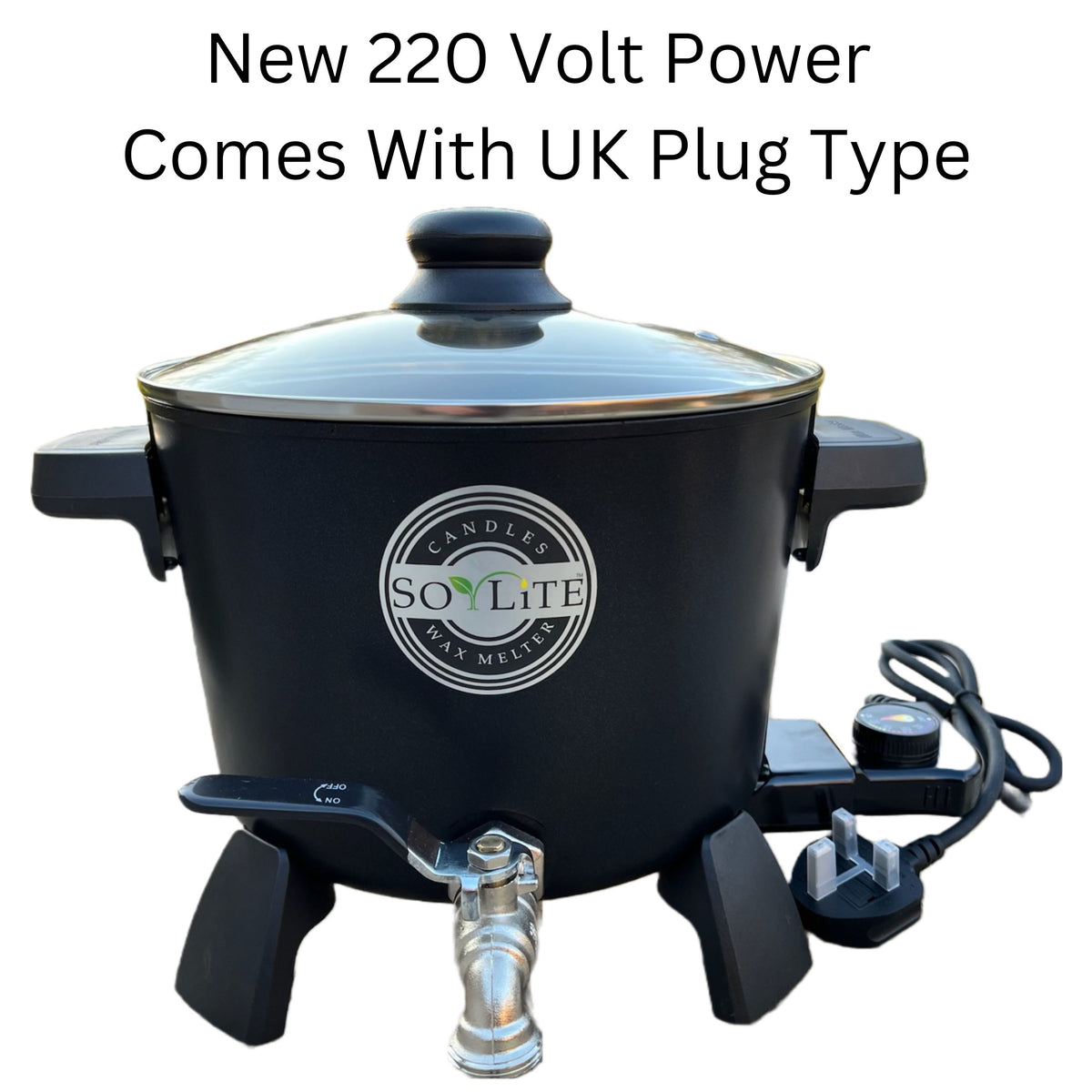 New 220 Volt Power. Wax Melter For Candle Making, This Wax Warmer Will Hold 7 Qts Of Melted Wax.